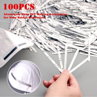 100Pcs Mask Nose Bridge Strip face mouth mask DIY Accessories Aluminum Strip DIY Making Accessories For Nose Protection 0.5*5*90mm!