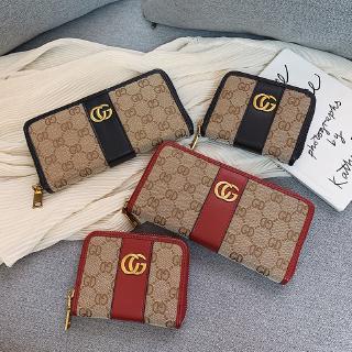 2019 New GG Brand Design Pu Leather Women Zipper Long Wallet Fashion Lady Plaid Purses Wallet Purse Card Holder (1)