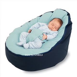Soft Baby Chair Infant Bean Bag Bed cover without filler Pouf for Feeding Baby Snuggle Bed with Belt for Safety Protection