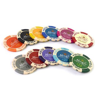 14G Two-Tone Wheat Built-in Iron Texas Holdpoker Baccarat Black Jack21Point Mahjong Zha Jinhua Chip Coins