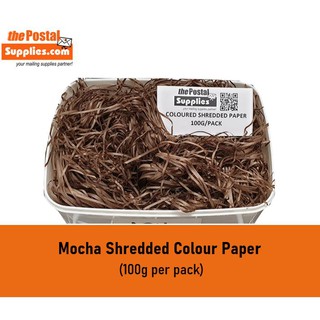 100-400g Mocha Shredded Papers to cushion and fill up spaces for Gift Hampers, Care Packs, Subscription Boxes