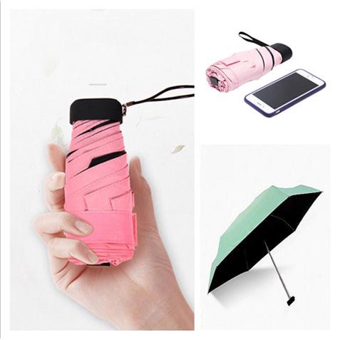 Small Fashion Folding Umbrella Rain Anti-UV Waterproof