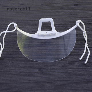 assorent 10pcs Transparent Masks Permanent Anti Fog Catering Food Hotel Plastic Kitchen Restaurant Mask