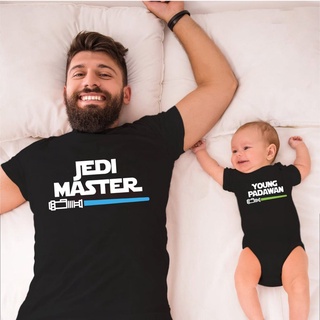 Jedi Master Young Padawan Matching shirts, Dad and baby matching shirt, Star war baby, first time dad gift, Fathers Day, new dad gift