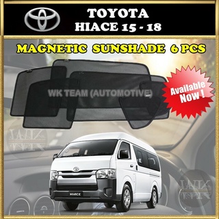 [Shop Malaysia] [VIDEO] Toyota Hiace 2015 - 2018 Magnetic magnet Sunshade Sun shade 6pcs