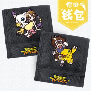 (YOYO) Cartoon Wallets Digital monster Digimon Creative Credit Card Purse Students Wallet Gift for Children