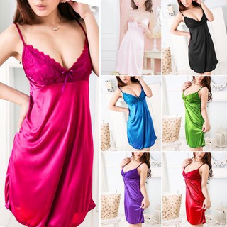 Women Sexy Lace Lingerie Sling Dress Sleepwear Nightdress Temptation Underwear