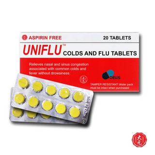 UNIFLU Cold & Flu Tablets • 20 Tablets