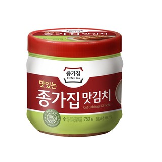 JONGGA Mat Kimchi Pet 750G 종가집 맛김치 통 750G