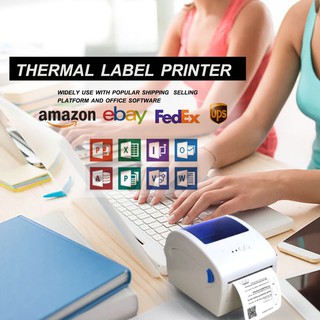 Thermal Printers QR Barcode Label Address Waybill Shipping Label Support Mac& Windows 20-118mm Width with
