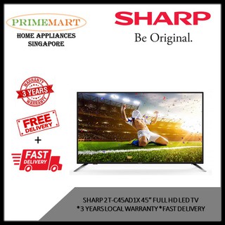 Sharp 2T-C45AD1X 45" Full HD LED TV * 3 YEARS LOCAL WARRANTY*FAST DELIVERY