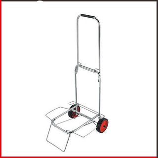Folding Trolley Luggage Cart Household Shopping Cart Stainless Steel Stroller Portable Pull Cart