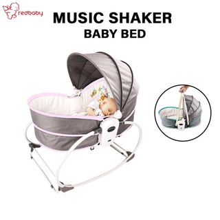 Baby Cradle Rocking Chair 5 In 1 Cradle Music Chair Multi Function Newborn Bedside Rocker Bassinet Buaian Bayi