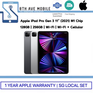 Apple iPad Air 4 10.9" 2020 | iPad Pro Gen 3 11" 2021 M1 Chip | iPad 8 10.1" 2020 | 1 Year Apple Warranty | SG Local