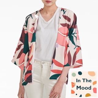 SG LOCAL MOOD CASUAL WORK WOMEN CLOTHES CASUAL 3/4 SLEEVE PRINTED CARDIGAN S-XL SIZE