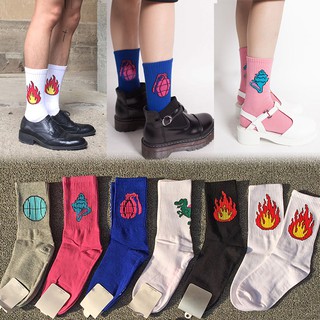 Harajuku Socks Casual Cotton Soft Tube Socks Ulzzang Funny Couple Socks
