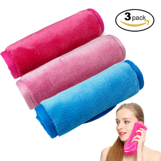 3Pcs Makeup Eraser Remover Towels Make Up Cleaning Towel Cloth Soft Microfibre
