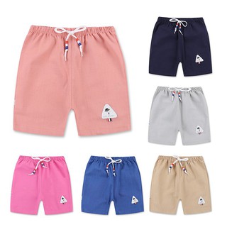 Toddler Kids Girl Boy Cotton Linen Shorts Baby Child Summer Beach Short Pants
