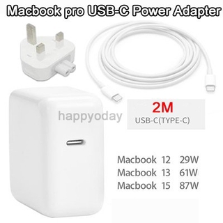 Apple 29W/61W/87W USB-C Type-C Power Adapter Charger For Macbook 12/13/15 inch