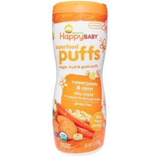Happybaby Organic Puffs snacks for baby toddler children and kids