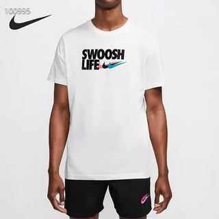 Swoosh Life Logo Tee Black & White Sportswear for Men and Women