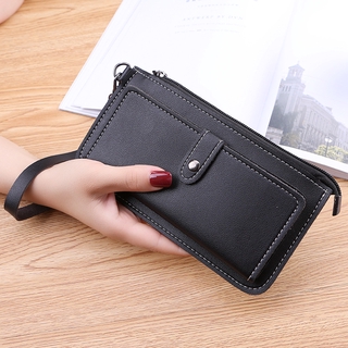 Wholesale 2020 new women's simple long multi-functional zipper multi card hold buckle zipper Student Wallet