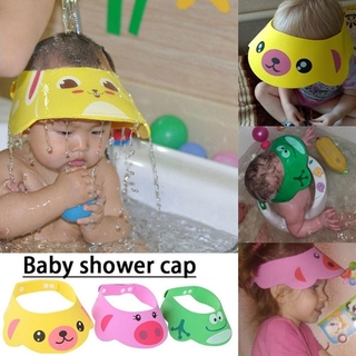 Baby Silicone Adjustable Shower Cap Kids Washing Hat Protection For Toddler Hat Shield Bathing A9G4