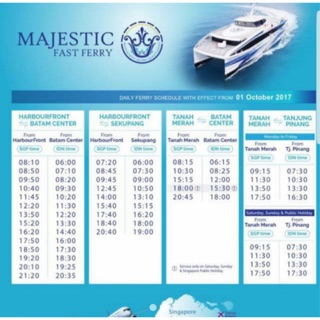 Majestic Ferry Ticket to Batam