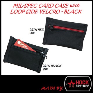 MIL SPEC CARD CASE WITH LOOP SIDE VELCRO - 1000D CORDURA - BLACK