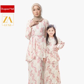 [Shop Malaysia] KURUNG SEDONDON BABY BLUE RAYA 2021 ZOEARISSA Plus Size Kaira Embroidered Organza Wanita Pastel Pattern Wudhu Friendly