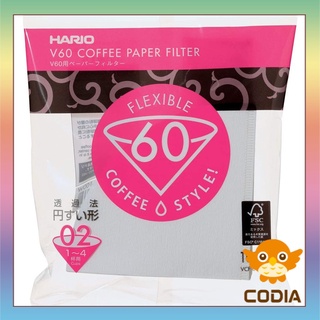 【Made in Japan】HARIO V60 Paper Filter 02W For 1-4 Cups 100 Sheets White VCF-02-100W Japan coffee cafe instant Goods【Direct from Japan】