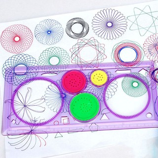 ✿READY STOCK✿1pc Spirograph Geometric Ruler Stencil Spiral Art Classic Toy