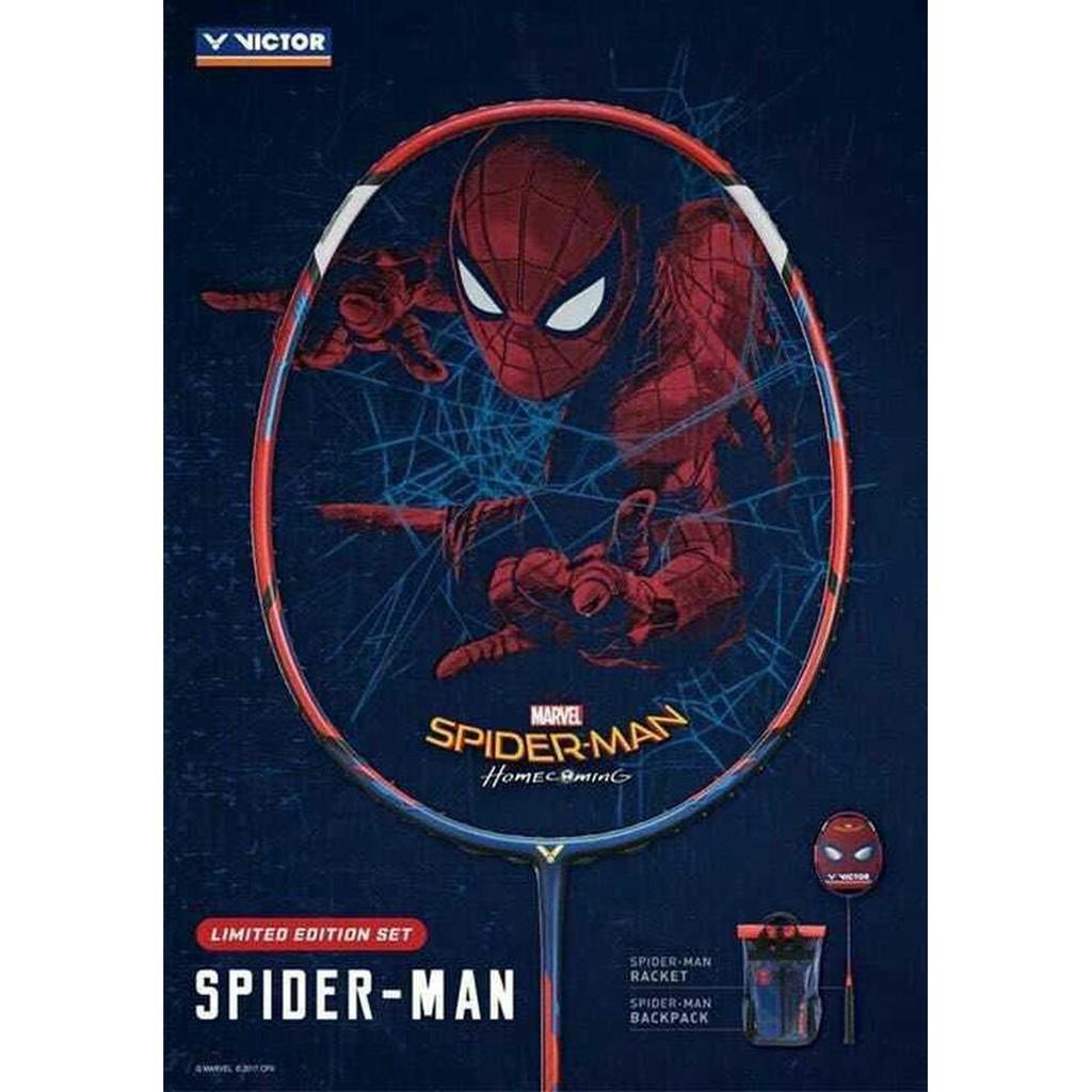 (Free String Service) Victor SPIDERMAN Limited Edition Badminton Racket + Grip