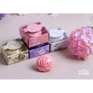 Wedding Favors Party Gifts Bride Baby Shower Rose Soap Guests Souvenirs