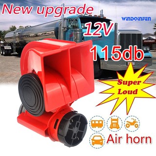 ⓦindqinfen 115dB Car Truck Motorcycle Loud Dual Tone Trumpet Electric Air Horn Snail Siren