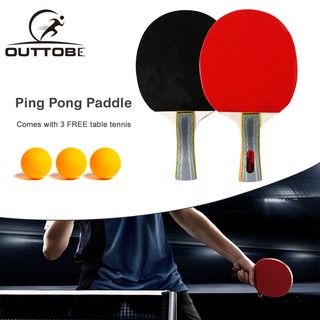 Ping Pong Paddle Set Table Tennis Racket with Balls and Case Anti-collision Edging Ping Pong Racket