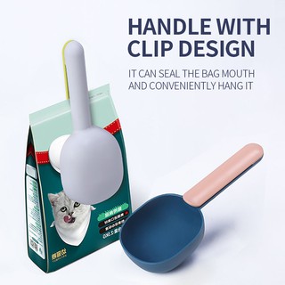 dog food scoop with clip scooper scoop cup pet food scoop fashion color design plastic