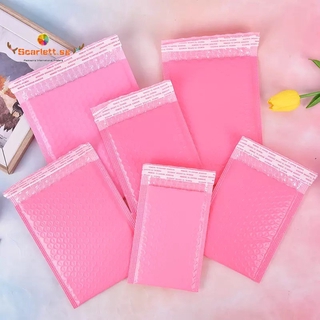 15Pcs/lot 7 Sizes Light Pink Poly Bubble Mailer Envelopes Padded Mailing Bag Self Sealing Waterproof Bubble Bag