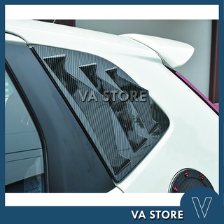 🔥SG Seller🔥 Honda Jazz/Fit GK (2014-2021) Window Triangle Carbon Fiber Black Cover Decoration VA Store Car Acccessories
