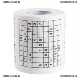 WY Novelty Funny Number Sudoku Printed Toilet Paper Bath Tissue Gift1 Roll 2 Ply RR