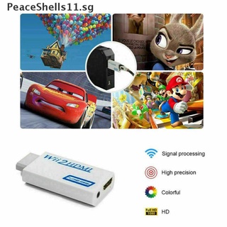【PeaceShells11】 Portable Wii to HDMI Wii2HDMI Full Video Cable HD TV Converter Audio Adapter SG