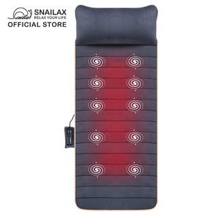 Snailax SL-363 Mat with Vibrating Motors & Therapy Heating Pad Full Body Massager Cushion | 2 years local warranty|