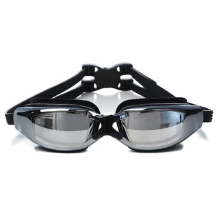 Adult electroplating professional waterproof myopia swimming goggles