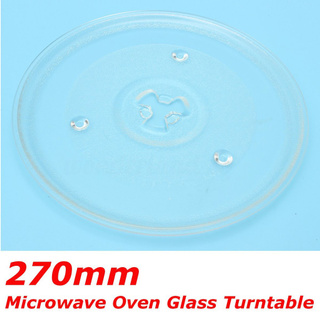 Clear Microwave Oven Turntable Glass Tray Glass Plate Accessories 27cm