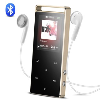 AGPTEK A01T Bluetooth 8GB Metal Body MP3 Player with FM Radio & Touch Buttons - Gold (Brand New Boxed)