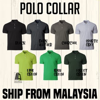 North Harbour Original Black/Green/Grey Polo T-Shirt Collar Baju Tshirt Kolar Hitam/Putih/Kelabu Men/Ladies/Women