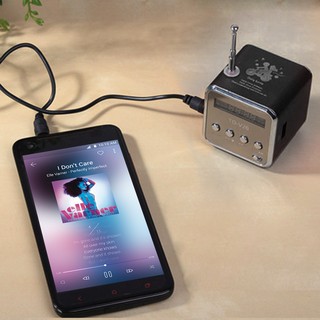【Ele】Portable TF USB Mini Stereo Speaker Music Player FM Radio PC MP3 /4
