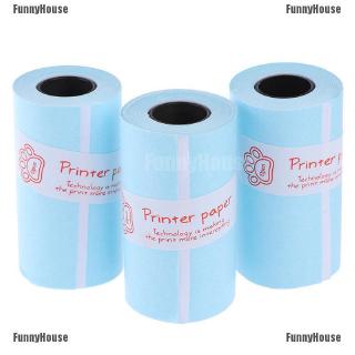 ✪FHSG✪ 3Rolls printable sticker paper roll direct thermal paper self-adhesive 57*30mm