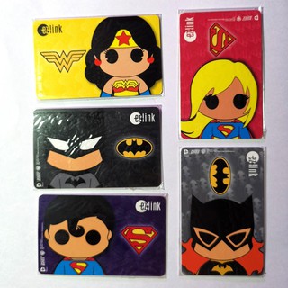 JUSTICE LEAGUE Batman / Wonder Woman / Superman / Cat Woman / Supergirl ezlink ez-link Card *collectible dc