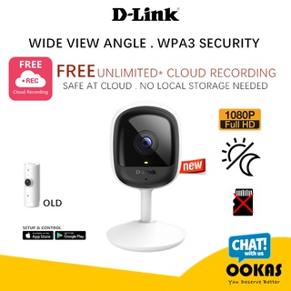 D-Link DCS-6101LH Mini Full HD WiFi Wireless USB Cloud Recording Camera CCTV Home Security Motion